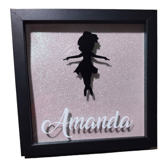 Personalized Ballerina Shadow Box 8 X 8 New Wall Decorations Dance Wall Art - Picture 1 of 8